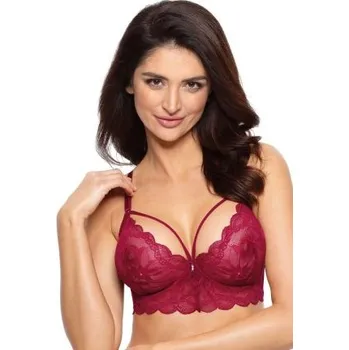 Podprsenka Nevyztužená podprsenka Gorteks Charlize/B2 Bordó 70A