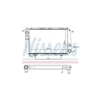 Motor automobilu Chladič motoru NISSENS 63800