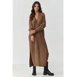 Svetrové šaty Makadamia S161 cappuccino Cappucino One size
