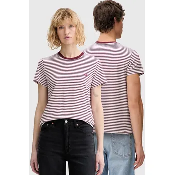Pánské tričko Bavlněné tričko Levi's LSE_PERFECT TEE A3116.0043 burgundské 93A, vel. L