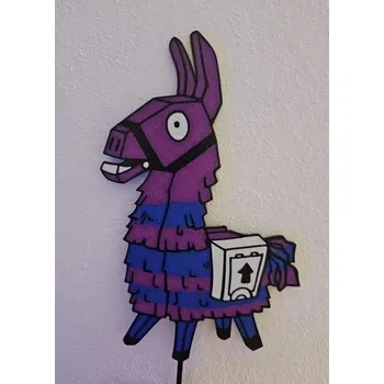 Jedlá dekorace na dort Lama zápich do dortu