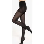 Vzorované silonky Gatta Modeline 08 - 40 DEN Černá 3-M