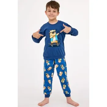 Chlapecké pyžamo Chlapecké pyžamo Cornette Capybara Modrá 134-140