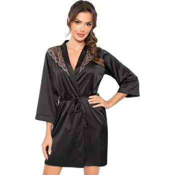 Dámský župan Dámský župan Donna Sabrina - satén Černá XL(42)