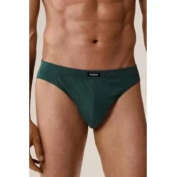 Pánské spodní prádlo 3 PACK slipy Atlantic 3MP-132 - bavlna Tmavěmodrá-modrá S