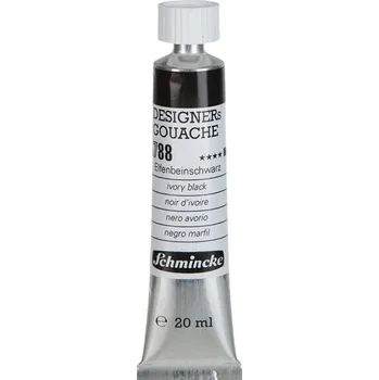 Speciální výtvarná barva Schmincke 75.7348 Kvašová barva 788 Ivory Black 20 ml 1 ks