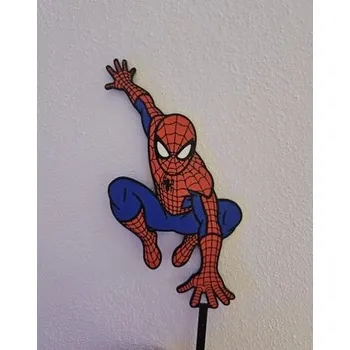 Jedlá dekorace na dort Spider Man zápich do dortu