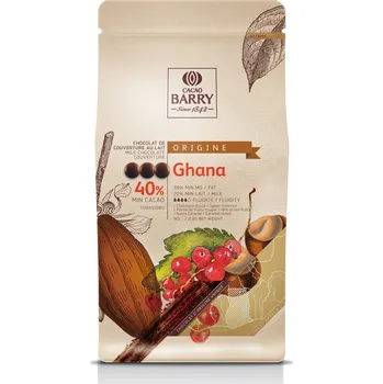 Čokoláda Cacao Barry Origin GHANA mléčná čokoláda (40%) 1 kg - belgická Barry Callebaut