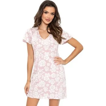 Dámské noční prádlo Noční košilka Donna Rosalia - bavlna Růžová M(38)