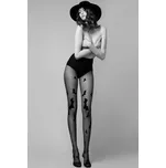 Vzorované silonky Fiore Gotham 20 DEN Černá 2-S