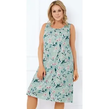 Dámské oblečení Noční košile bez rukávu Italian Fashion Alwea - bavlna Světle zelená XL