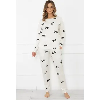 Dámská móda Dámské pyžamo Italian Fashion Figaro - bavlna Ecru M