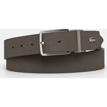 Opasek Oboustranný kožený pásek Lacoste RC4085 hnědá 98X, vel. 95