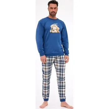 Pánské pyžamo Pánské pyžamo Cornette Bears - medvídek Modrá 2XL