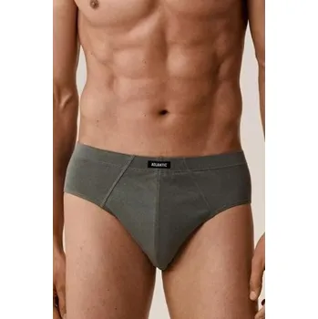 Pánské spodní prádlo 3 PACK slipy Atlantic 3MP-129 - bavlna Tmavěmodrá-modrá 2XL