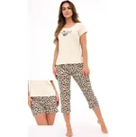 Dámské pyžamo Cornette 665/454 - 3 dílné Béžová M