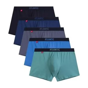 Boxerky 5 PACK boxerky Atlantic 5SMH-004/25 Barevná S