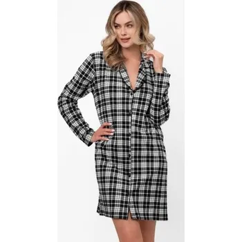 Dámská móda Noční košile Italian Fashion Klára - bavlna Černo-bílá S