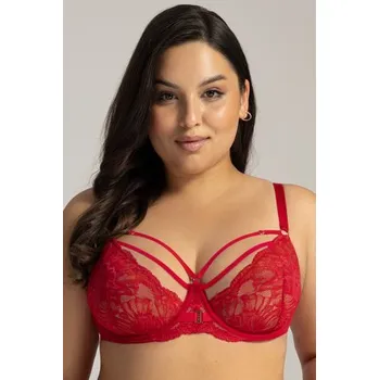 Podprsenka Nevyztužená podprsenka Ava Lingerie 1824/1 Barbados Červená 85I