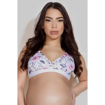 Těhotenská podprsenka Kojící podprsenka Mitex Lilly Modrá XS