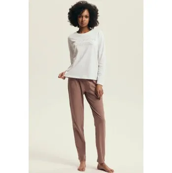 Dámské pyžamo Dámské pyžamo Henderson Delanie - bavlna Starorůžová 2XL