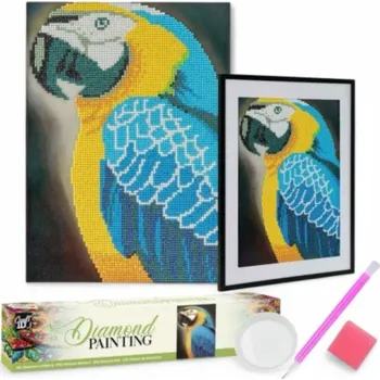 Výtvarná sada Diamantové malování Craft ID 30x40cm, Papoušek, PA