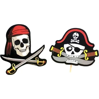 Cakesicq, Čína Zápich do muffinů 12ks piráti - Cakesicq | Skvělé pro Váš domácí dort