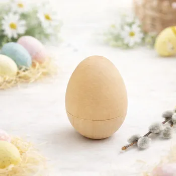 Úložný box Dřevia Dřevěná krabička ve tvaru vajíčka - 5x7 cm