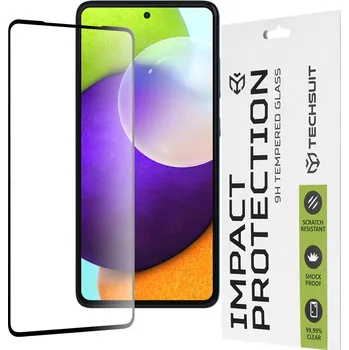 Techsuit - 111D Full Cover / Celoplošné lepené sklo - Samsung Galaxy A52 5G - černý