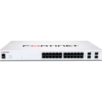 Firewall Fortinet FS-124F-POE síťový přepínač Gigabit Ethernet (10/100/1000) Podpora napájení po Ethernetu (PoE) 1U Bílá