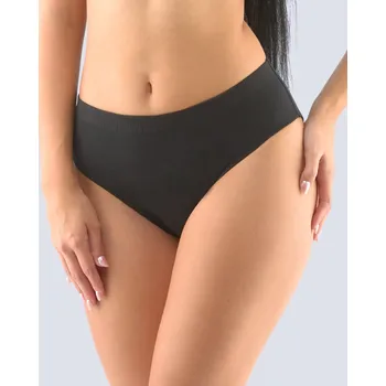 Dámské spodní prádlo GINA 10285P Kalhotky klasické širší pasová guma Barva: černá, Velikost: M/L