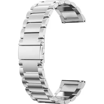 Řemínek na hodinky Náhradní řemínek 22mm kovový, stříbrný