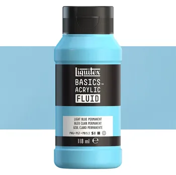 Výtvarná barva Akrylová barva Liquitex Basics Fluid - Light Blue Permanent