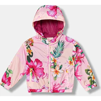 Dětská bunda Guess K6GL00.WCFM2.PPY2.M růžová 30X, vel. 118-122