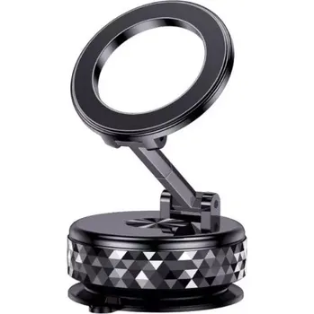 TT-TopTechnology MHK12 magnetický držák vakuový přísavný 360° černý diamant, vhodný na přístrojovou, palubní desku vozidla, nebo jinou plochu