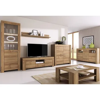 Obývací stěna Série do obývacího pokoje Sky dub riviéra cena za metr