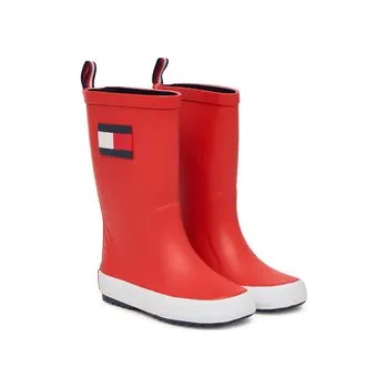 Dámské holínky Holínky Tommy Hilfiger Flag Rain Boot T3XC-33923-0047 S Červená 27