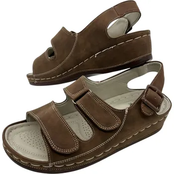 Dámská obuv Dámské hnědé pohodlné sandály KOKA Barva: Hnědá, Velikost: 42
