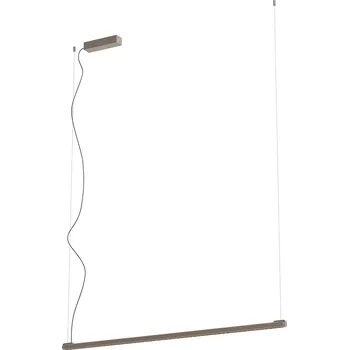 Redo Závěsné LED lineární svítidlo CRISP 36W, š. 120 cm, stmívatelné Barva: Stříbrná-kávová, Barva světla: 3000K