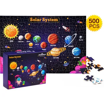 Hračka Aga4Kids Dětské puzzle Sluneční soustava 500 dílků