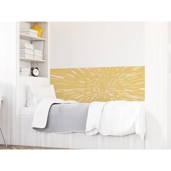 Tapeta FUGU Ochrana zdi za postel - Skok do hyperprostoru yellow Varianta ochrany zdi: Delší strana postele 200x65 cm