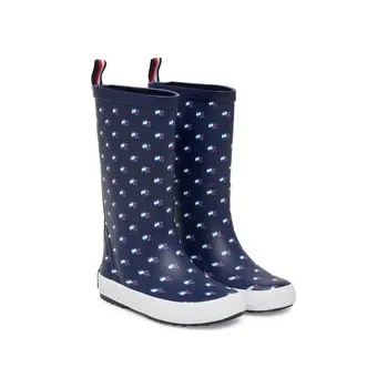 Dámské holínky Holínky Tommy Hilfiger Rain Boot T3XC-33922-1846 S Tmavomodrá 33