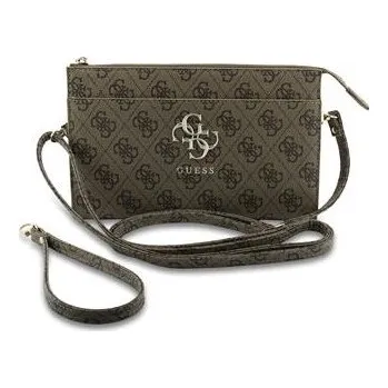 Pouzdro na mobilní telefon Guess PU 4G Metal Logo Kabelka na Telefon Brown