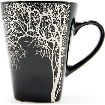 Černý hrnek Strom, 350 ml