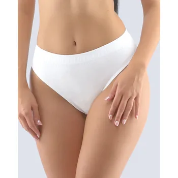 Kalhotky GINA 10285P Kalhotky klasické širší pasová guma Barva: Bílá, Velikost: M/L
