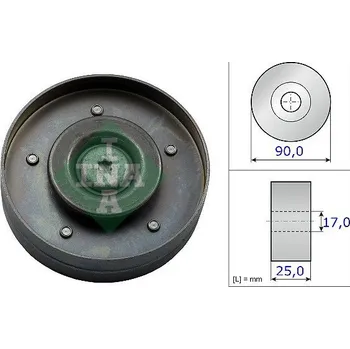 Auto-moto Vratná/vodicí kladka, klínový žebrový řemen INA 532 0694 10