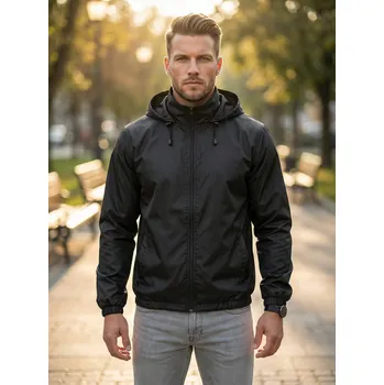 Dámská cargo bunda Unisex větrovka ALTISPORT NoPrint NP/ALU425 ČERNÁ L