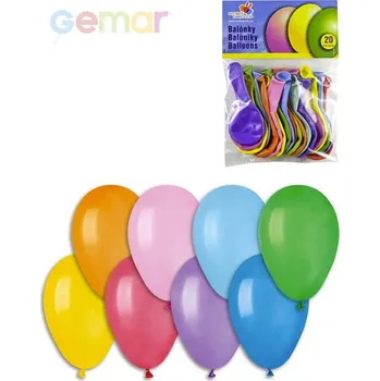 Gemar GEMAR Balónky nafukovací 19cm Pastelové barevné set 20ks v sáčku