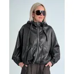 Voga Móda Hnědá koženková bunda FASHION Hnědá, UNI S-XL