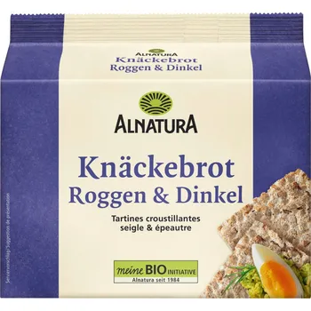 Trvanlivě pečivo Alnatura BIO Knäckebrot z celozrnné žitné a špaldové mouky